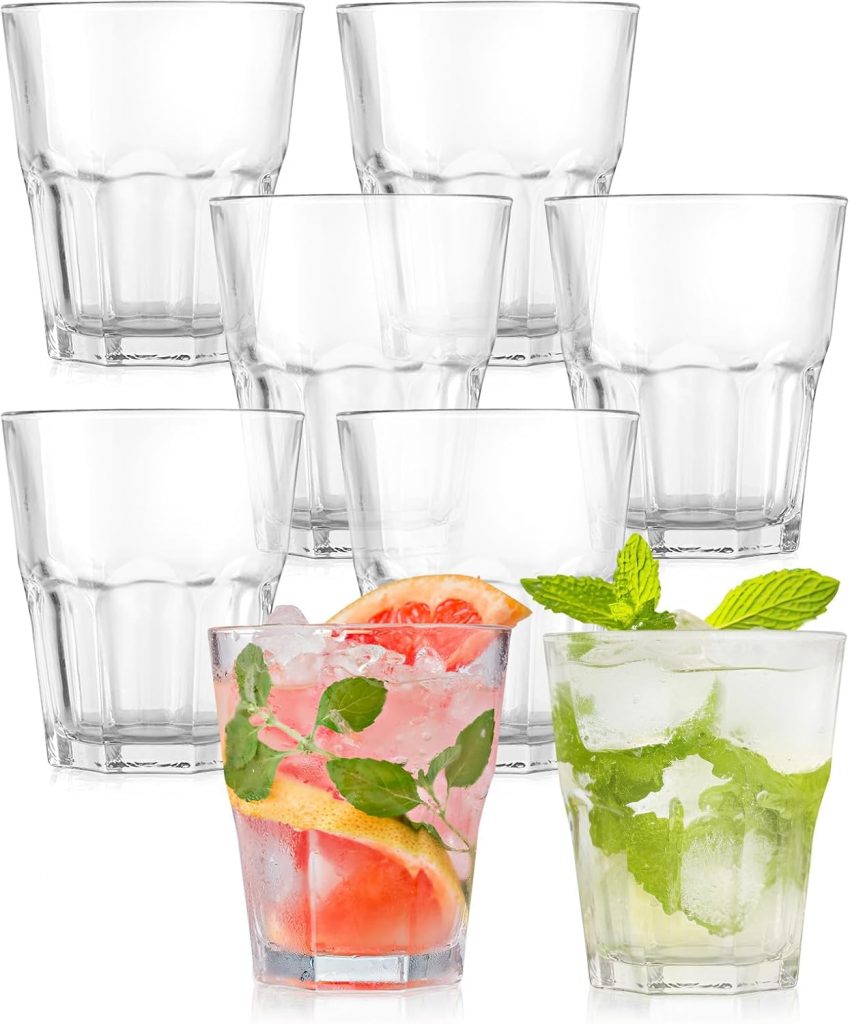 8 Stück 210ml Plastikbecher, SHAIDOJIO Unzerbrechlich Trinkbecher Kinder, Wassergläser aus Kunststoff, Acryl Stapelbar Trinkgläser, Premium Kindergläser für Party Familie Abendessen Picknick Camping4.59€