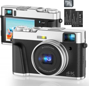 Digitalkamera 4K 48MP Autofokus Fotokamera mit Optischem Sucher, Vlogging Digital Kamera mit 32G SD-Karte 16X Zoom 2 Akkus Fotoapparat Kompaktkamera f&uuml;r Anf&auml;nger, Erwachsene, Jugendliche-Schwarz39,99&euro; ➡️ https://www.amazon.de/dp/B0FT2X6LYK/?tag=preisfehlerheute-21