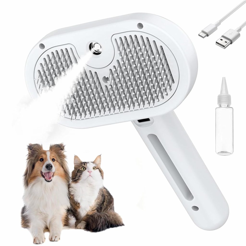 Katzenbürste 3-in-1 mit Dampf und Gel-Spitzen, schonende Hunde Entfilzungsbürste für loses Haar, mit Wassertank für alle Felltypen von Hunden & Katzen Multifunktionale Fellpflegebürste kaltem Nebel9.99€ ➡️ https://www.amazon.de/dp/B0FYFB1RY2/?tag=preisfehlerheute-21