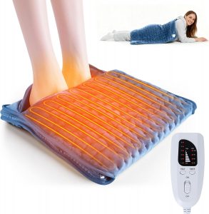 Olycism Elektrischer Fu&szlig;w&auml;rmer f&uuml;r Damen Herren Senioren Schnelle W&auml;rme f&uuml;r F&uuml;&szlig;e mit 6 Heizstufen & Timer Extra Gro&szlig;e Auflage Heizkissen Waschbar f&uuml;r B&uuml;ro Zuhause Rei&szlig;verschluss Marineblau 40x40cm9.99&euro; ➡️ https://www.amazon.de/dp/B0FHPW974W/?tag=preisfehlerheute-21
