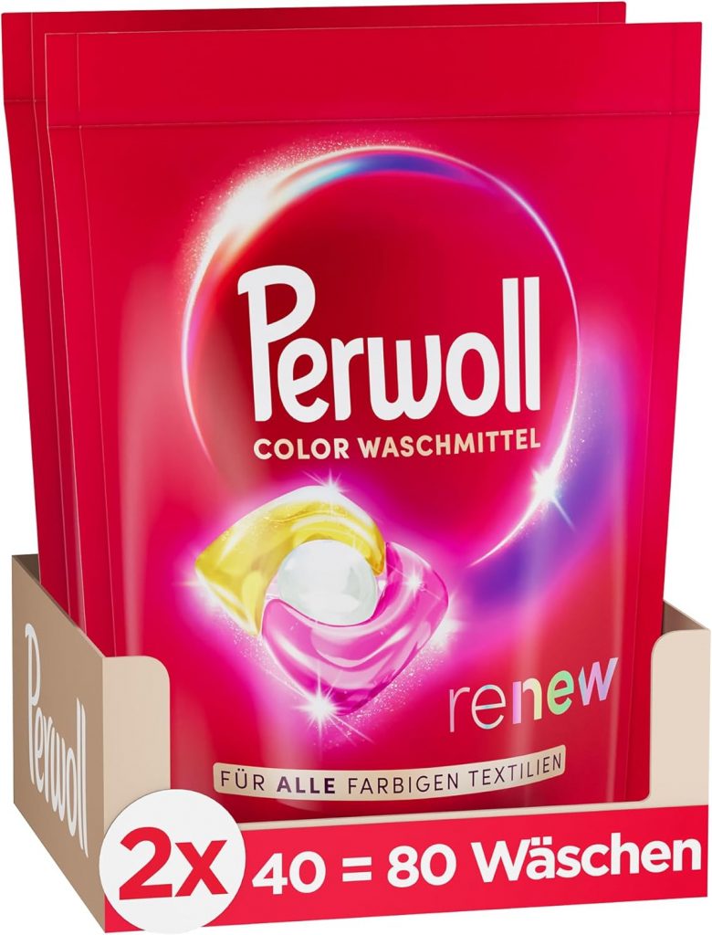 Perwoll Renew Caps Color Waschmittel 80 (2 x 40 Wäschen), All-in-1 Waschmittel Caps reinigen sanft und erneuern Farben & Fasern, für alle farbigen Textilien, mit Dreifach-Renew-Technologie18.52€ ➡️ https://www.amazon.de/dp/B0CTMZ676V/?tag=preisfehlerheute-21