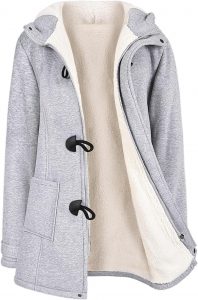 Nadeer Pl&uuml;sch Jacken F&uuml;r Damen Mantel Trenchcoat Kapuzenjacke Hornkn&ouml;pfe Winter Parka Wollm&auml;ntel Winterjacke Fleece Hoodie Coat Kapuzen Wintermantel (Dunkelgrau,S)14.99&euro; ➡️ https://www.amazon.de/dp/B0CD1ZJSTP/?tag=preisfehlerheute-21
