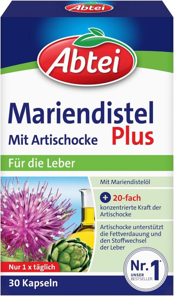 Abtei Mariendistel Plus mit Artischocke - unterstützt die Leberfunktion - fördert die Fettverdauung - laborgeprüft und natürlich wirksam - 30 Kapseln, Verdauungssystemsgesundheit3,05€ statt 6,49€➡️ https://www.amazon.de/dp/B0BQWX3FLV/?tag=preisfehlerheute-21
