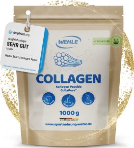 Collagen Pulver 1 kg &ndash; Kollagenhydrolysat Peptide Typ I, II & III &ndash; Geschmacksneutrales Eiwei&szlig;pulver &ndash; Made in Germany &ndash; Wehle Sports (1000g (1er Pack)) - Verpackung kann variieren.23,79&euro; statt 39,99&euro;➡️ https://www.amazon.de/dp/B071P67LCY/?tag=preisfehlerheute-21