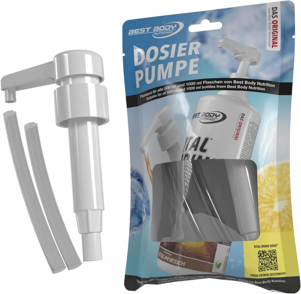 👑 Best Body Nutrition Dosierpumpe – für 500ml und 1000ml Flaschen – Sirup Pumpe für Best Body Nutrition Vital Drink ZEROP – Ein Hub entspricht 5 ml Konzentrat – Vital Drink Dosierpumpe3,95€ statt 5,79€ – 32,0 🔥🚚 Verkauft durch Amazon und Versand durch Amazon10,632 Bewertungen: 4.6 / 5.0 ⭐️⭐️⭐️⭐️⭐️🛒 zu Amazon https://www.amazon.de/dp/B000JG4S9E/?tag=preisfehlerheute-21