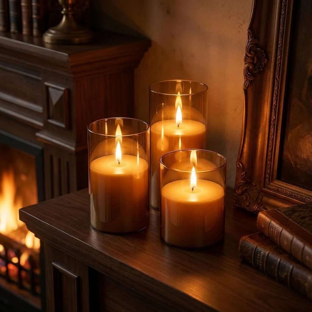 LED Kerzen mit Timerfunktion flackernde Flamme, elektrische Echtwachskerzen im Glas, 3-teilige flammenlose Kerzen-Set, led Stumpenkerzen mit Fernbedienung, Art u. Zimmer Deko, Grau, 15*7.5*7.5 cm4,99€ statt 14,99€➡️ https://www.amazon.de/dp/B0GKND1DCM/?tag=preisfehlerheute-21