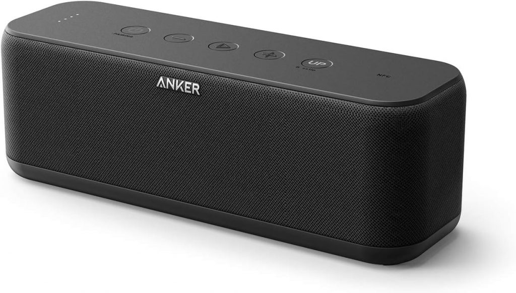 🤴 Anker SoundCore Boost Bluetooth Lautsprecher, BassUp Technologie, IPX7 Wasserschutz, 12 Std Akku, 20m Reichweite, Duale Treiber, intensiver Bass, EQ