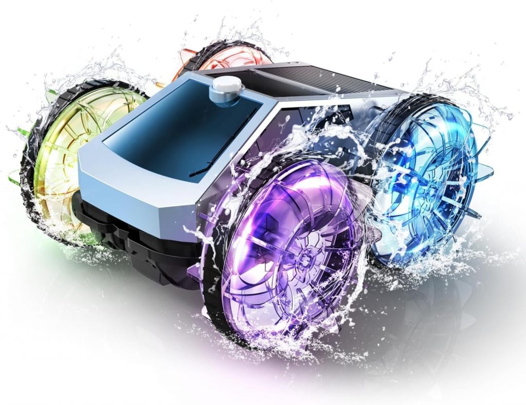 Mostop Amphibische ferngesteuerte Autos, 360°-Flips, 4WD-Geländestuntwagen, 2,4 GHz wasserdichtes RC-Stuntcar mit 2 Batterien und LED-Licht, RC-Auto-Spielzeug, Geschenke für Jungen und Mädchen10,99€ ➡️ https://www.amazon.de/dp/B0FJ815NBT/?tag=preisfehlerheute-21