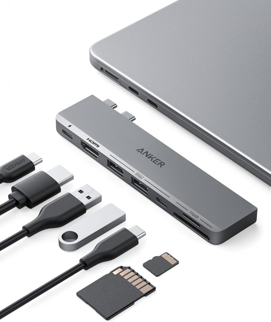 Anker USB-C Hub für MacBook, Anker 547 USB-C Hub (7-in-2), Kompatibel mit Thunderbolt 4 Port, 4K HDMI, 2 USB-A Datenschluss für MacBook Pro 13 Zoll, MacBook Air M1 / M2 und weitere29,98€ statt 49,98€➡️ https://www.amazon.de/dp/B0BNZ5V1TF/?tag=preisfehlerheute-21