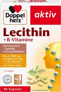 Doppelherz Lecithin &ndash; Nahrungserg&auml;nzungsmittel mit Vitamin B1, B2 und B6 als Beitrag zur normalen Funktion des Nervensystems &ndash; 1 x 40 Kapseln1,52&euro; statt 3,99&euro;➡️ https://www.amazon.de/dp/B003OEBYF4/?tag=preisfehlerheute-21