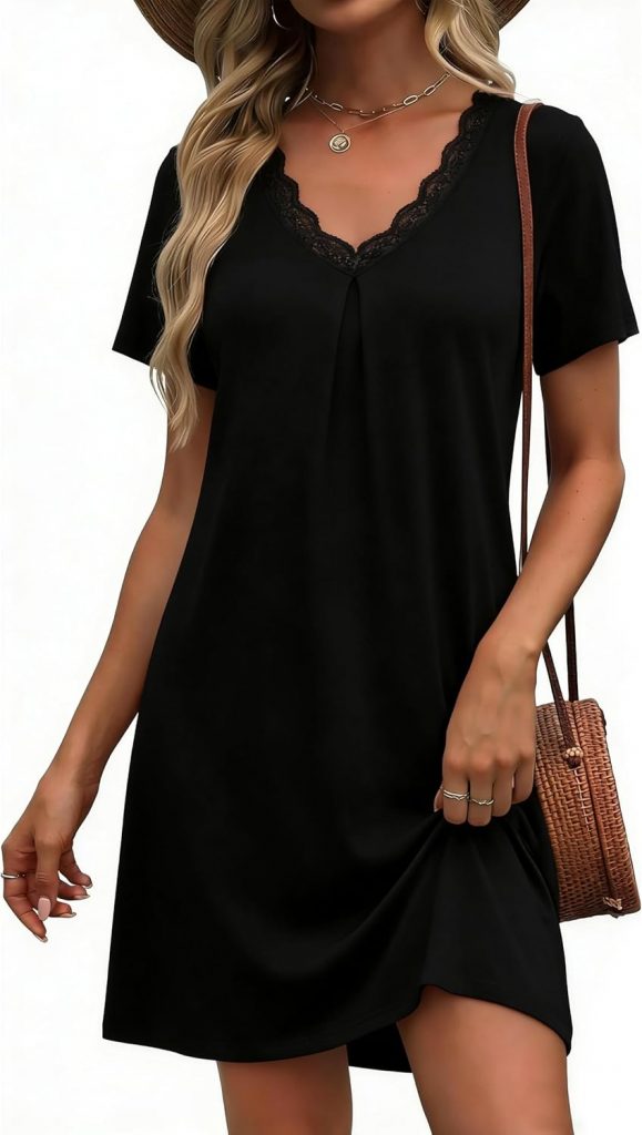 👑 Litherday Nachthemd Damen Kurzarm Baumwolle V-Ausschnitt Spitze Sleepshirt Kurz Nachtwäsche Nachtkleid Weiche Schlafhemd8,40€ statt 12,99€ - 36,00 % 🔥🚚 Verkauft von GXZ-EU und Versand durch Amazon84 Bewertungen: 4.5 / 5.0 ⭐️⭐️⭐️⭐️⭐️🛒 zu Amazon https://www.amazon.de/dp/B0F8N9Q1L9/?amp%3Btag=preisfehlerheute-21&tag=preisfehlerheute-21