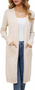 Clearlove Damen Langarm Cardigan Vorne Offen Strickjacke Lang Einfarbige Schulterjacke Strickmantel Pullover Coat mit Taschen9.99€ ➡️ https://www.amazon.de/dp/B0B574SBTS/?tag=preisfehlerheute-21