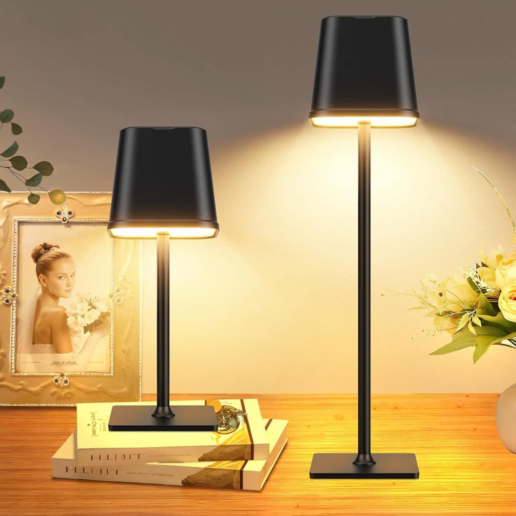 RECHOO LED Tischlampe Kabellos 2 St&uuml;ck , Dimmbare Nachttischlampe Touch, Schreibtischlampe, Lese Lampe, Tischleuchte Outdoor und Indoor, USB-C, Camping Lampe, Warmwei&szlig;es Licht8,99&euro; statt 17,99&euro;🏷️ Coupon anwenden➡️ https://www.amazon.de/dp/B0FJRXN9PB/?tag=preisfehlerheute-21