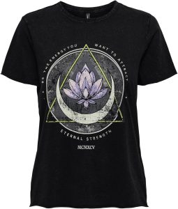 ONLY Damen ONLLUCY REG S/S JRS NOOS Top, Black/Print:Lotus,L9,50&euro; statt 17,99&euro;➡️ https://www.amazon.de/dp/B09JSPT967/?tag=preisfehlerheute-21