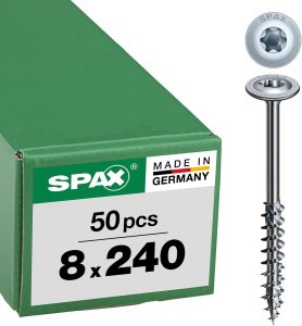 👑 HI.FORCE, 8 x 240 mm, 50 St&uuml;ck, Teilgewinde, Tellerkopf, T-STAR plus T40, 4CUT, WIROX - 0251010802405💰 nur 32,61🚚 Verkauft durch Amazon und Versand durch Amazon3,737 Bewertungen: 4.8 / 5.0 ⭐️⭐️⭐️⭐️⭐️🛒 https://www.amazon.de/dp/B0716C7XS7/?th=1&amp%3Bpsc=1&amp%3Btag=preisfehlerheute-21&tag=preisfehlerheute-21