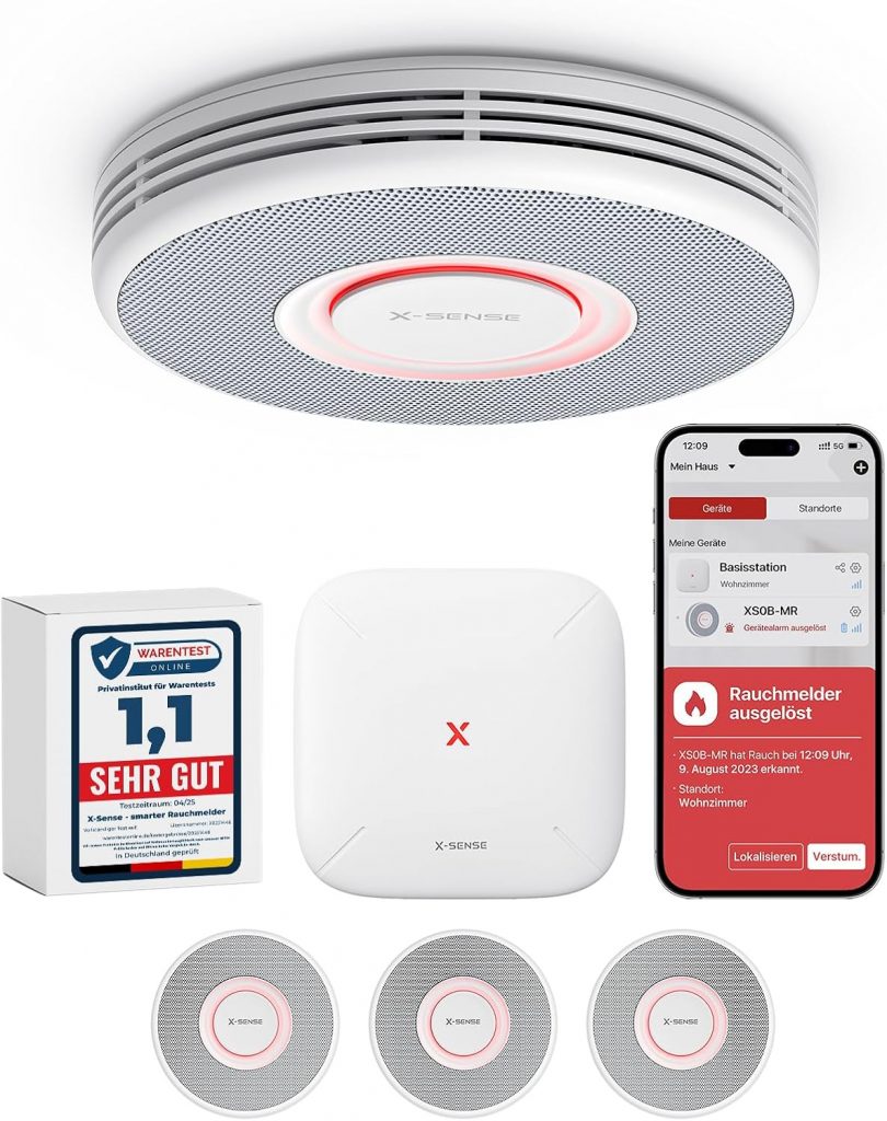 👑 X-Sense Smarter Rauchmelder WLAN mit Sprachausgabe und 17 Standorten, Feuermelder, Rauchmelder vernetzt, 33 mm, Brandmelder mit SBS50 Basisstation, XS0B-MR31, 3 Stück71,98€ statt 99,99€ – 29,0 🔥🚚 Verkauft von X-SENSE-EU und Versand durch Amazon207 Bewertungen: 4.6 / 5.0 ⭐️⭐️⭐️⭐️⭐️🛒 zu Amazon https://www.amazon.de/dp/B0D6B9ZBZF/?th=1&tag=preisfehlerheute-21#038;psc=1&tag=preisfehlerheute-21