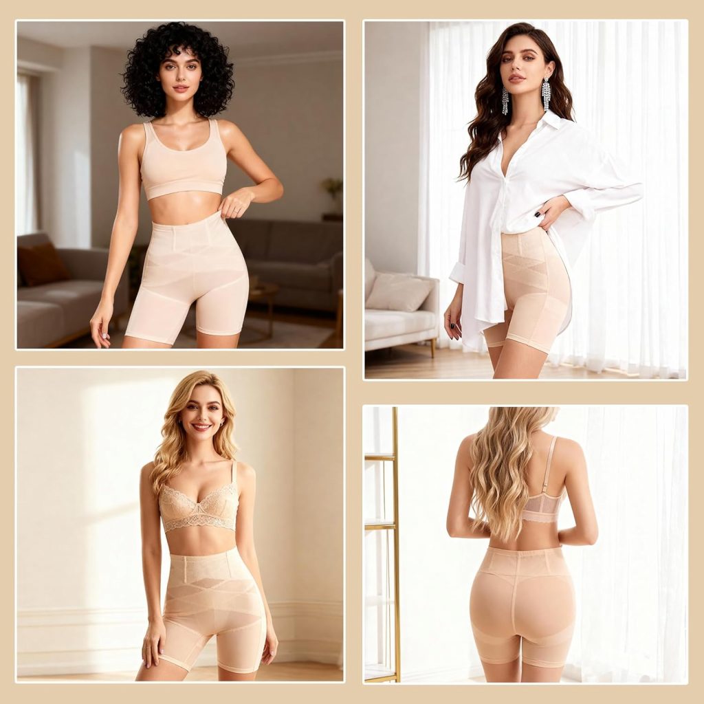 👑 Bauchweg Unterhose Damen – Hoher Taille Miederhose Shaping Shapewear Shorts Body Shaper für Frauen