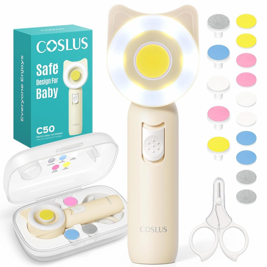 COSLUS C50 Baby Nail Trimmer Electric: Baby Nail File mit 360° LED-Licht, Electric Nail File Baby 16-in-1 Nagelpflegeset für Schlafen Neugeborene Baby Maniküre und Pediküre, für Hause und Reisen2.99€ statt 15.99€➡️ https://www.amazon.de/dp/B0FM831RC7/?tag=preisfehlerheute-21
