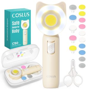COSLUS C50 Baby Nail Trimmer Electric: Baby Nail File mit 360&deg; LED-Licht, Electric Nail File Baby 16-in-1 Nagelpflegeset f&uuml;r Schlafen Neugeborene Baby Manik&uuml;re und Pedik&uuml;re, f&uuml;r Hause und Reisen2.99&euro; statt 15.99&euro;➡️ https://www.amazon.de/dp/B0FM831RC7/?tag=preisfehlerheute-21