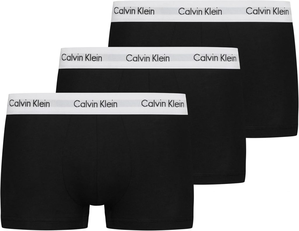🤴 Calvin Klein Herren 3er Pack Boxershorts Low Rise Trunks Unterwäsche