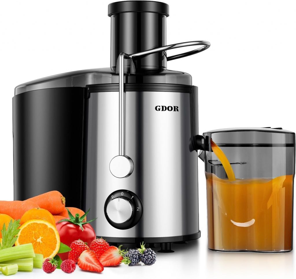 🤴 GDOR Entsafter 800W Juicer aus Edelstahl 76mm Großem Mund Entsafter Gemüse und Obst 3 Geschwindigkeitsstufen Juicer Machine Schnelles Entsaften Zentrifugaler Leicht zu Reinigen mit Bürste BPA-frei39,99€ statt 59,99€ – 34,0 🔥🚚 Verkauft von qingwanjian und Versand durch Amazon955 Bewertungen: 4.3 / 5.0 ⭐️⭐️⭐️⭐️🛒 zu Amazon https://www.amazon.de/dp/B0FXM5RB2R/?tag=preisfehlerheute-21