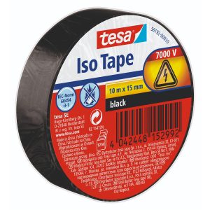 tesa Isolierband - Selbstklebendes Isolierband, hitzebest&auml;ndig - Zum Isolieren, Reparieren und B&uuml;ndeln - 1 x 10m - Schwarz1,25&euro; statt 2,39&euro;➡️ https://www.amazon.de/dp/B004SQLWH2/?tag=preisfehlerheute-21