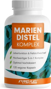 Mariendistel Kapseln hochdosiert 120x - 5-fach-Komplex mit Mariendistel, Artischocke, L&ouml;wenzahn, Desmodium & Cholin - Leberfunktion & Fettstoffwechsel - 200 mg Silymarin pro Tag - Vorrat f&uuml;r 4 Monate7,96&euro; ➡️ https://www.amazon.de/dp/B0C7F63BFJ/?tag=preisfehlerheute-21