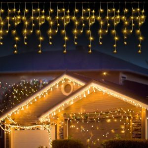 YJY LIGHT Eisregen Lichterkette LED Warmwei&szlig; 2500K, 5 m Lichtvorhang 200 LEDs, 8 Modi mit Timer & Memory, IP44 Wasserfest f&uuml;r Innen & Au&szlig;en Weihnachtsdeko Halloween Party5,99&euro; statt 19,99&euro;➡️ https://www.amazon.de/dp/B0FCBX1TRG/?tag=preisfehlerheute-21