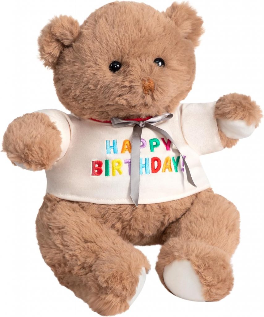 BEJOY Teddybär Süße Weiche Stofftier mit „Happy Birthday” T-Shirt, Klein Plüschtier Teddy Geschenk für Kinder und Freunde5,99€ ➡️ https://www.amazon.de/dp/B0FMDG76YX/?tag=preisfehlerheute-21