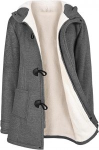 Nadeer Pl&uuml;sch Jacken F&uuml;r Damen Mantel Trenchcoat Kapuzenjacke Hornkn&ouml;pfe Winter Parka Wollm&auml;ntel Winterjacke Fleece Hoodie Coat Kapuzen Wintermantel (Dunkelgrau,S)14.99&euro; ➡️ https://www.amazon.de/dp/B0CD1ZJSTP/?tag=preisfehlerheute-21