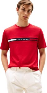 Tommy Hilfiger Herren T-Shirt Kurzarm Rundhalsausschnitt, Mehrfarbig (Medium Red), L25,59&euro; statt 49,90&euro;➡️ https://www.amazon.de/dp/B0D7HHYR8K/?tag=preisfehlerheute-21
