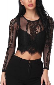🤴 Spitzenbluse Damen Langarm Sexy Mesh Oberteil Transparentes Spitzen-Top Elegantes Rundhals Dirndl Bluse Netzoberteil f&uuml;r Party, Hochzeit, Valentinstag Wei&szlig;/Schwarz S-XXL12,99&euro; statt 32,99&euro; - 61,00 % 🔥🚚 Verkauft von YUETAI-EU und Versand durch Amazon302 Bewertungen: 3.8 / 5.0 ⭐️⭐️⭐️⭐️🛒 zu Amazon https://www.amazon.de/dp/B09MRG32TW/?tag=preisfehlerheute-21