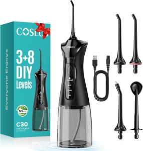 🤴 COSLUS Munddusche Kabellos Elektrischer Zahnreiniger: 4 Modi Mundduschen Kabellos 300ml Wassertank Munddusche Schnellladung f&uuml;r 30 Tage Akkulaufzeit Zahnzwischenraumreiniger19,98&euro; statt 27,99&euro; - 29,00 % 🔥🚚 Verkauft von Wenilu und Versand durch Amazon13,206 Bewertungen: 4.3 / 5.0 ⭐️⭐️⭐️⭐️🛒 zu Amazon https://www.amazon.de/dp/B0D4VPQG6W/?th=1&amp%3Bpsc=1&amp%3Btag=preisfehlerheute-21&tag=preisfehlerheute-21