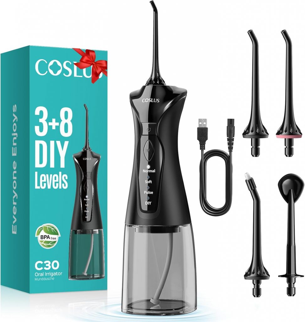 🤴 COSLUS Munddusche Kabellos Elektrischer Zahnreiniger: 4 Modi Mundduschen Kabellos 300ml Wassertank Munddusche Schnellladung für 30 Tage Akkulaufzeit Zahnzwischenraumreiniger19,98€ statt 27,99€ – 29,0 🔥🚚 Verkauft von Wenilu und Versand durch Amazon13,206 Bewertungen: 4.3 / 5.0 ⭐️⭐️⭐️⭐️🛒 zu Amazon https://www.amazon.de/dp/B0D4VPQG6W/?th=1&tag=preisfehlerheute-21#038;psc=1&tag=preisfehlerheute-21