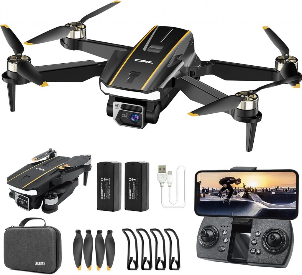 Robuster bürstenloser Motor-Drohne mit Kamera für Anfänger, CHUBORY A68 WiFi FPV Quadcopter mit 2K HD-Kamera, automatischer Schwebe, 3D-Flips, kopfloser Modus, Trajektorienflug, 2 Batterien69,99€ statt 159,99€➡️ https://www.amazon.de/dp/B0FQ9SHF96/?tag=preisfehlerheute-21