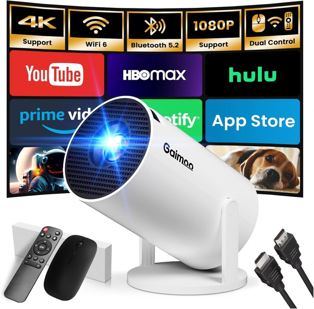 🤴 Mini Beamer 4K Full HD 1080P mit Apps Projektor, Smart Beamer mit WiFi 6 und Bluetooth 5.2 Auto Keystone 180° Drehbar Kompatibel mit HDMI/TV Stick/Memory Stick/Laptop, Weiß69,98€ statt 98,99€ – 3 🔥🚚 Verkauft von Sing Sing R und Versand durch Amazon763 Bewertungen: 4.4 / 5.0 ⭐️⭐️⭐️⭐️🛒 zu Amazon https://www.amazon.de/dp/B0DGVBNRYD/?th=1&tag=preisfehlerheute-21#038;psc=1&tag=preisfehlerheute-21