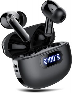 Kopfh&ouml;rer Kabellos Bluetooth, In Ear Kopfh&ouml;rer Bluetooth 5.3 mit 4 ENC Noise Cancelling Mic, 2026 Neue Kopfh&ouml;rer Kabellos LED Anzeige, 48Std Earbuds, HiFi Stereo IP7 Wasserdicht Ohrh&ouml;rer f&uuml;r Arbeit