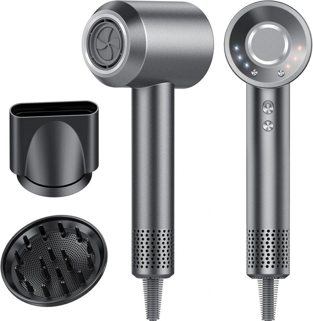 2026 Haartrockner, 160.000 U/min Hochgeschwindigkeits Ionen Föhn, Schnelles Trocknen, 200 Million Negativ Ionen Fön, 59dB geräuscharme Thermocontrol Haarföhn mit Diffusorr59,99€ statt 129,99€➡️ https://www.amazon.de/dp/B0GGB9ZJG6/?tag=preisfehlerheute-21