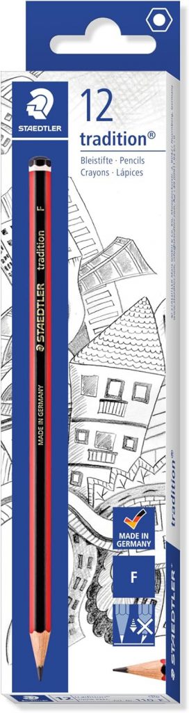 STAEDTLER 110-F VE Bleistift tradition (erhöhte Bruchfestigkeit, Sechskantform, hohe Qualität, 12 Bleistifte…