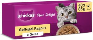 👑 Whiskas 1+ Katzennassfutter Ragout Gefl&uuml;gel Auswahl in Gelee, 40x85g (1 Packung) &ndash; Hochwertiges Nassfutter f&uuml;r ausgewachsene Katzen in 40 Portionsbeuteln11,08&euro; statt 19,30&euro; - 43,00 % 🔥🚚 Verkauft durch Amazon und Versand durch Amazon2,800 Bewertungen: 4.6 / 5.0 ⭐️⭐️⭐️⭐️⭐️🛒 zu Amazon https://www.amazon.de/dp/B0BPD4QFMT/?th=1&amp%3Bpsc=1&amp%3Btag=preisfehlerheute-21&tag=preisfehlerheute-21