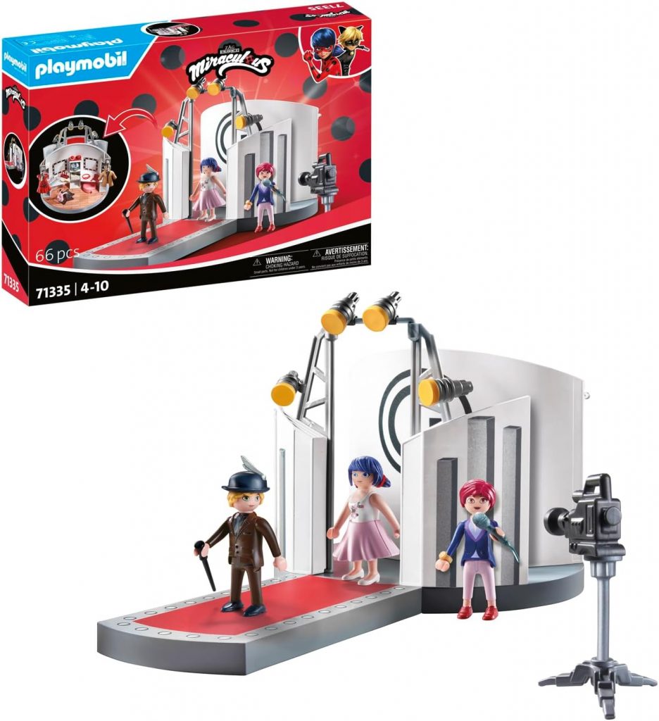 🤴 PLAYMOBIL Miraculous 71335 Miraculous: Gabriels Fashion Show, inklusive Marinette, Adrien, Nadja und zahlreichen Accessoires, Abenteuer mit Ladybug, vielfältiges Spielzeug für Kinder ab 4 Jahren