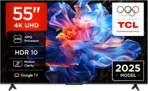 🤴 TCL 55V6C 55 Zoll Direct LED TV, 4K HDR Fernseher, Smart TV mithilfe von Google TV (Dolby Audio, Motion Clarity, Kompatibel mit Google Assistant & Alexa)299,00&euro; statt 449,00&euro; - 34,00 % 🔥🚚 Verkauft durch Amazon und Versand durch Amazon2,520 Bewertungen: 4.4 / 5.0 ⭐️⭐️⭐️⭐️🛒 zu Amazon https://www.amazon.de/dp/B0DV94JCVX/?tag=preisfehlerheute-21