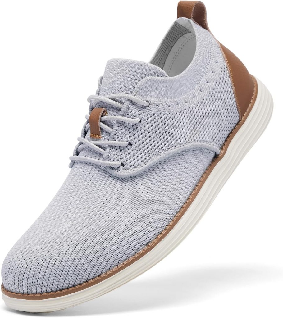 SHULOOK Herren Atmungsaktive Gestrickte Sneakers Leichte Oxfords Schuhe Sommer Casual Lace Up Dress Schuhe (Hellgrau 45.5)17,99€ statt 47,99€➡️ https://www.amazon.de/dp/B0CZRNT4NB/?tag=preisfehlerheute-21