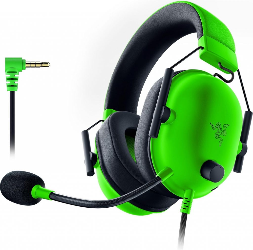 Razer BlackShark V2 X – Multi-Plattform kabelgebundenes Esports-Headset (Triforce 50mm Treiber, Erweiterte Passive Geräuschunterdrückung, 7.1 Surround Sound, Hyperclear Cardioid Mic) Grün