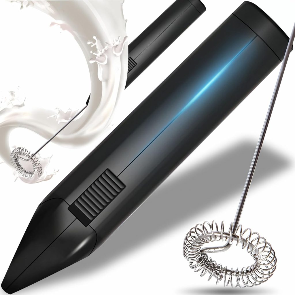 Retoo Milchaufschäumer Stab, Elektrischer Milk Frother für Kaffee Latte und Cappuccino Batteriebetriebener Heiß Schokolade 11500 Schaumbereiter Getränkemixer Mini Elektrisch Kaffeeaufschäumer Schwarz3.49€ ➡️ https://www.amazon.de/dp/B0BGS7W2FT/?tag=preisfehlerheute-21