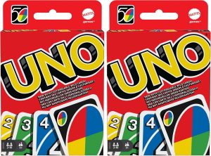 🤴 Mattel Games W2087 - UNO Kartenspiel und Gesellschaftspiel, geeignet f&uuml;r 2-10 Spieler, Kartenspiele und Gesellschaftsspiele ab 7 Jahren (Packung mit 2)13,98&euro; statt 25,98&euro; - 47,00 % 🔥🚚 Verkauft durch Amazon und Versand durch Amazon18 Bewertungen: 4.8 / 5.0 ⭐️⭐️⭐️⭐️⭐️🛒 zu Amazon https://www.amazon.de/dp/B0CM3LDM7J/?tag=preisfehlerheute-21