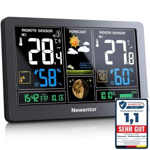 🤴 Newentor Wetterstation Funk mit Au&szlig;ensensor - Funkwetterstation mit Wettervorhersage, Temperaturwarnung, DCF Funkuhr - Batteriebetrieb und Netzbetrieb, Schwarz, 1 Au&szlig;ensensoren42,99&euro; statt 58,99&euro; - 28,00 % 🔥🚚 Verkauft von XNNY und Versand durch Amazon7,775 Bewertungen: 4.3 / 5.0 ⭐️⭐️⭐️⭐️🛒 zu Amazon https://www.amazon.de/dp/B07ZCSS6Z2/?th=1&amp%3Bpsc=1&amp%3Btag=preisfehlerheute-21&tag=preisfehlerheute-21