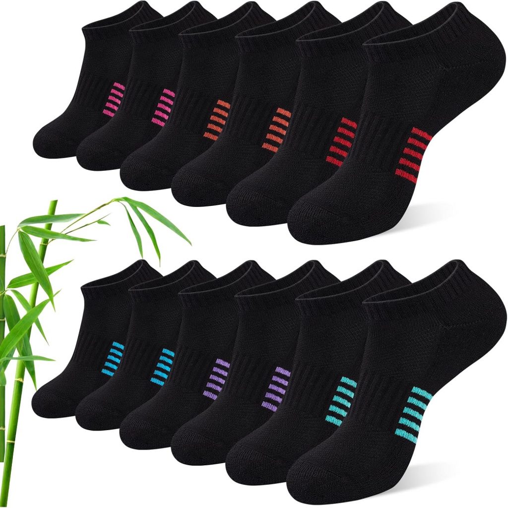Effeet Bambus Sneaker Socken Damen 6/12 Paar, Atmungsaktive Gepolsterte Sportsocken Laufsocken, Anti Schweiß Kurze Socken Damen 39-42 35-38 Bunt, Geschenke für Frauen Sommer, Mehrfarbig Schwarz 39-4211,04€ statt 24,99€➡️ https://www.amazon.de/dp/B0DRVRNXXT/?tag=preisfehlerheute-21