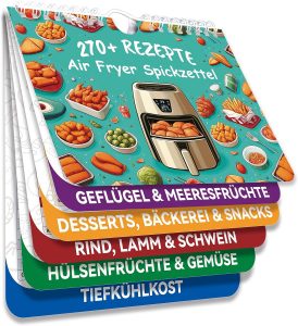 🤴 270+ Airfryer Zubehör,Airfryer Spickzettel mit Zeit- und Temperaturangaben, Magnetischer Deutsche Airfryer Spickzettel8,99€ statt 16,98€ - 48,00 % 🔥🚚 Verkauft von YSJ-EU und Versand durch Amazon515 Bewertungen: 4.0 / 5.0 ⭐️⭐️⭐️⭐️🛒 zu Amazon https://www.amazon.de/dp/B0D2VWB7MD/?th=1&%3Bpsc=1&%3Btag=preisfehlerheute-21&tag=preisfehlerheute-21
