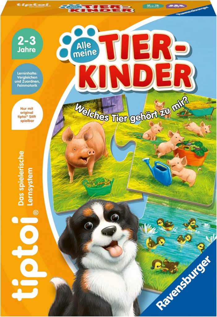 🤴 Ravensburger tiptoi 00108 – Alle Meine Tierkinder – Lernspiel ab 2 Jahre – tiptoi Spiel ab 2 – Geburtstagsgeschenke9,99€ statt 14,99€ – 34,0 🔥🚚 Verkauft und Versand durch Ravensburger Verlag GmbH1,060 Bewertungen: 4.7 / 5.0 ⭐️⭐️⭐️⭐️⭐️🛒 zu Amazon https://www.amazon.de/dp/B09TKZZCDZ/?tag=preisfehlerheute-21